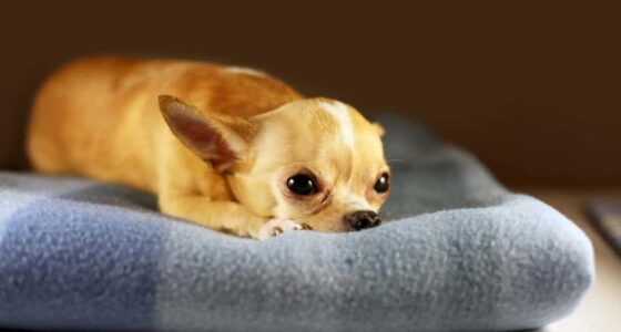 chihuahua lying sad