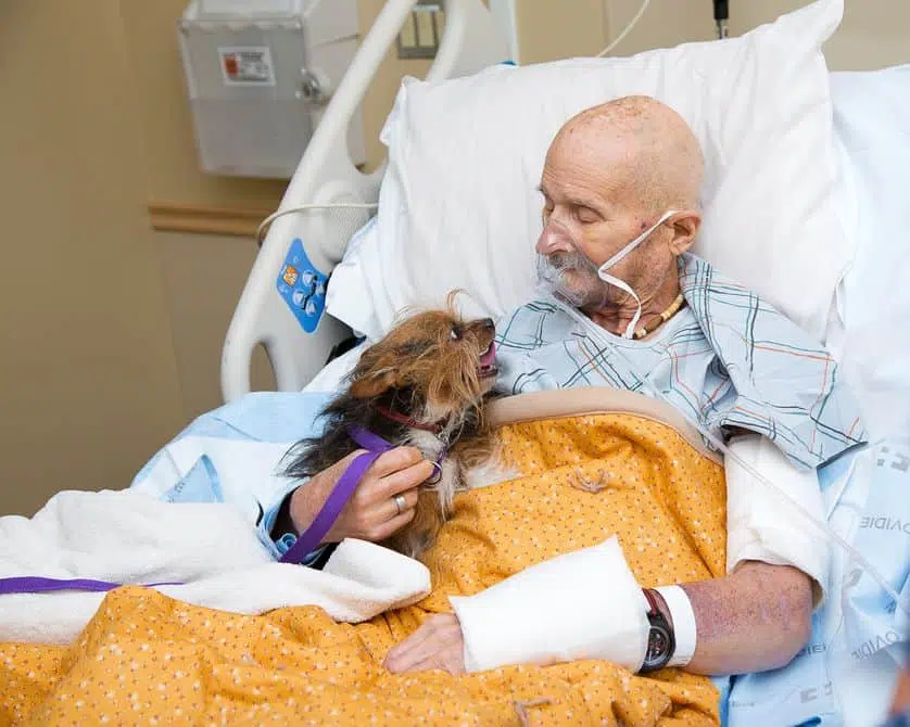 Veteran reunites with his dog one last time