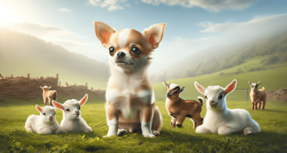 Chihuahua Thinks She's a Baby Goat