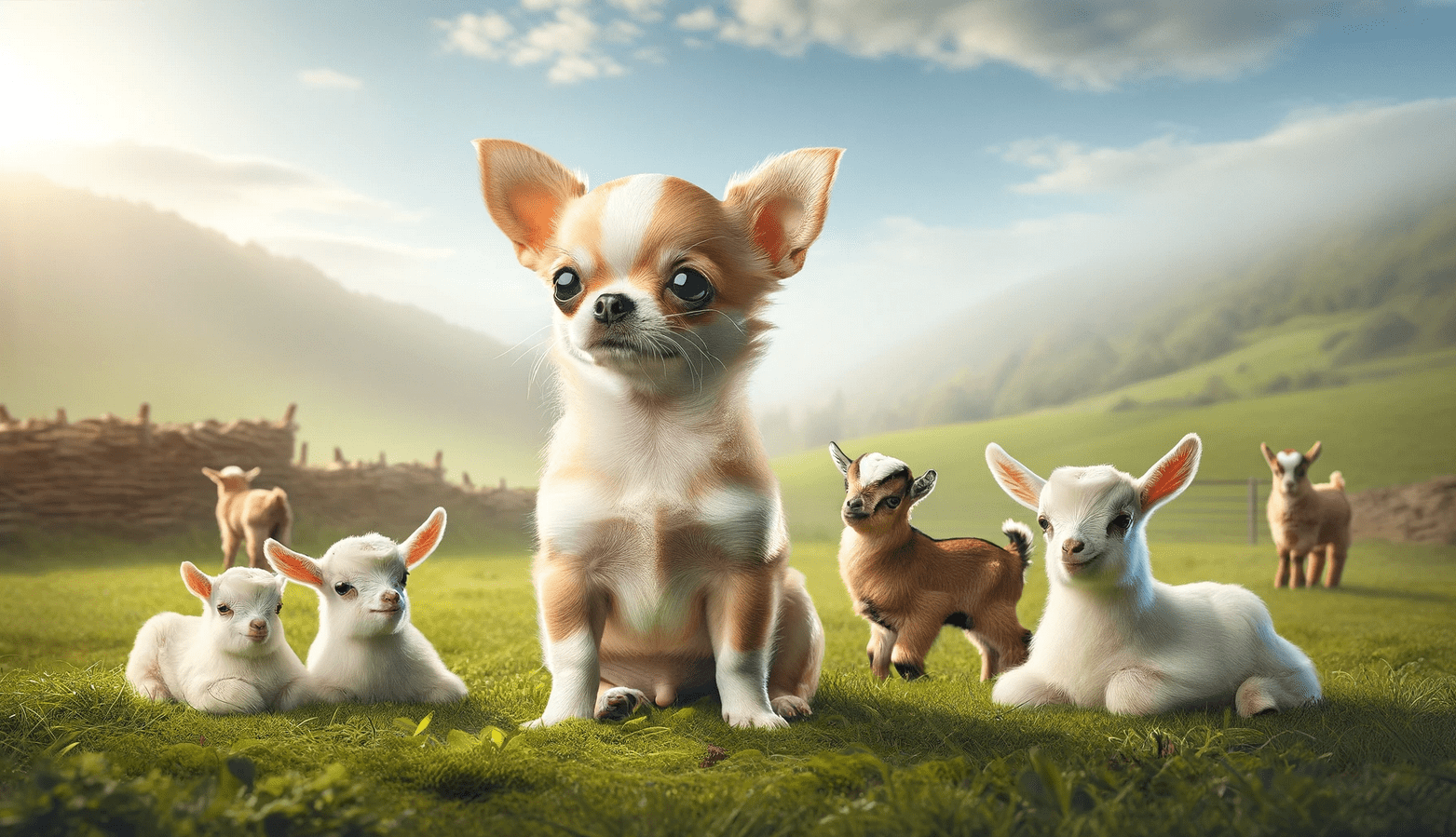 Read more about the article Precious Chihuahua Pooch Thinks She’s a Baby Goat