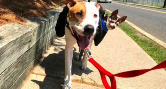 pit bull carries chihuahua featured