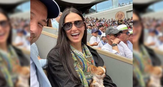 Demi Moore Chihuahua Looks Cute in a Sling - Chihuacorner.com