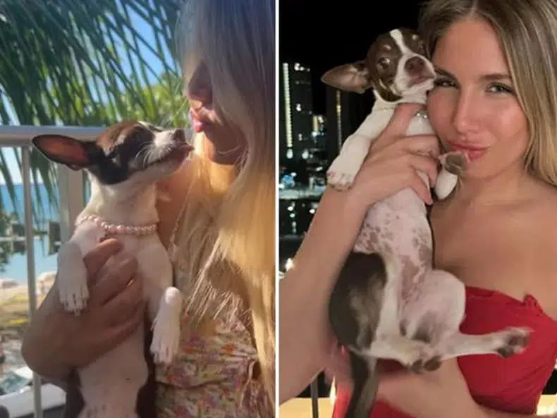 Amanda Synowiecki, 19, treats Gigi like a human baby.
