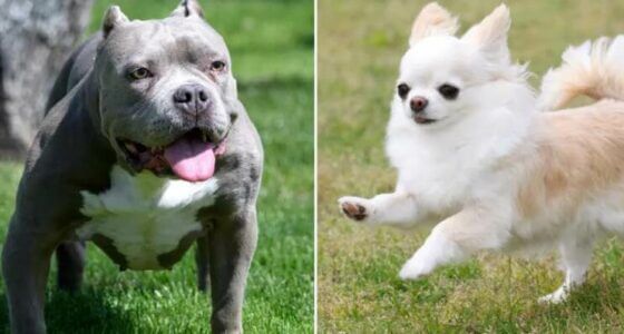 pitbull and chihuahua