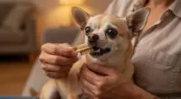 Brushing Chihuahua Teeth Finger Brush