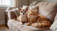 Chihuahua and cat