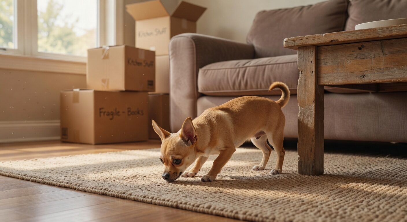 New chihuahua exploring home