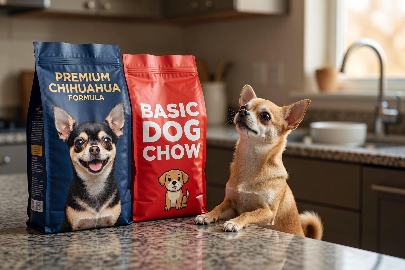 Comparing dog food options for chihuahua