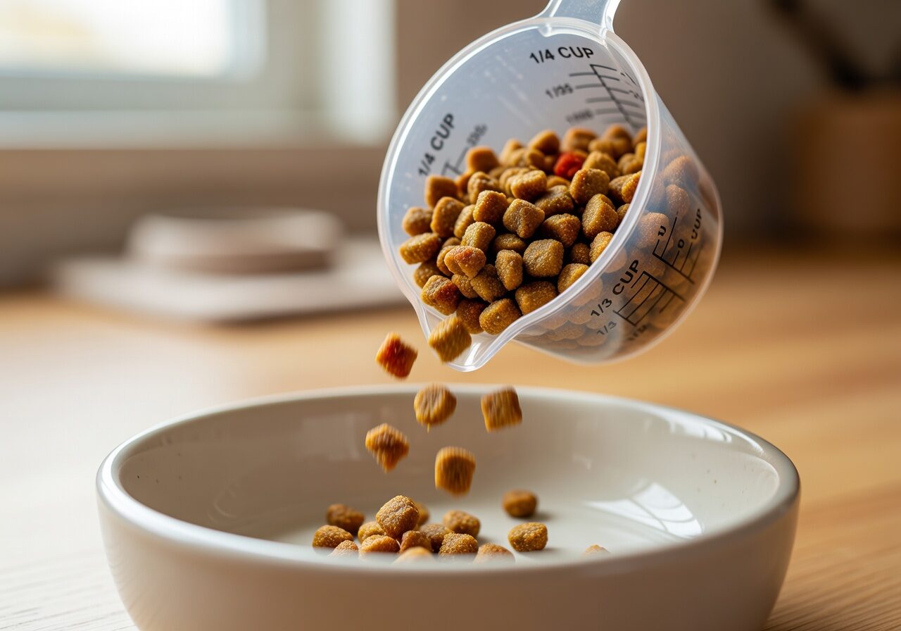 Measuring correct food portion for chihuahua