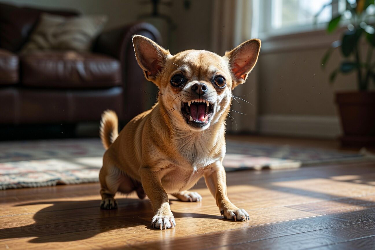Chihuahua growling