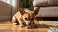Chihuahua with monthly heartworm prevention pill