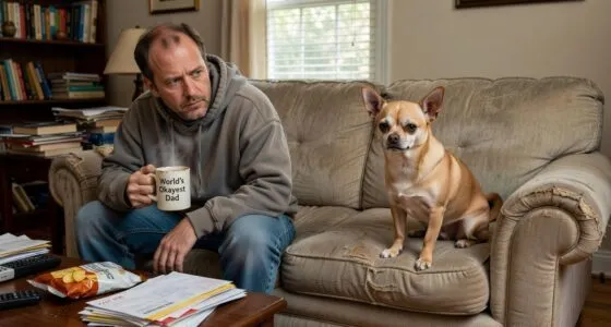 Chihuahua giving judgmental look to owner