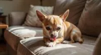 Chihuahua obsessively licking paw