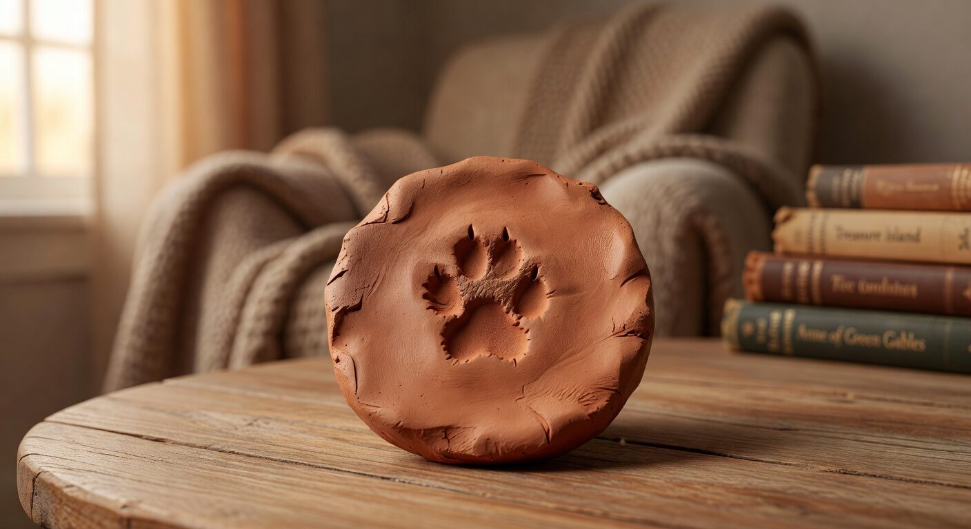 Chihuahua paw print memorial keepsake