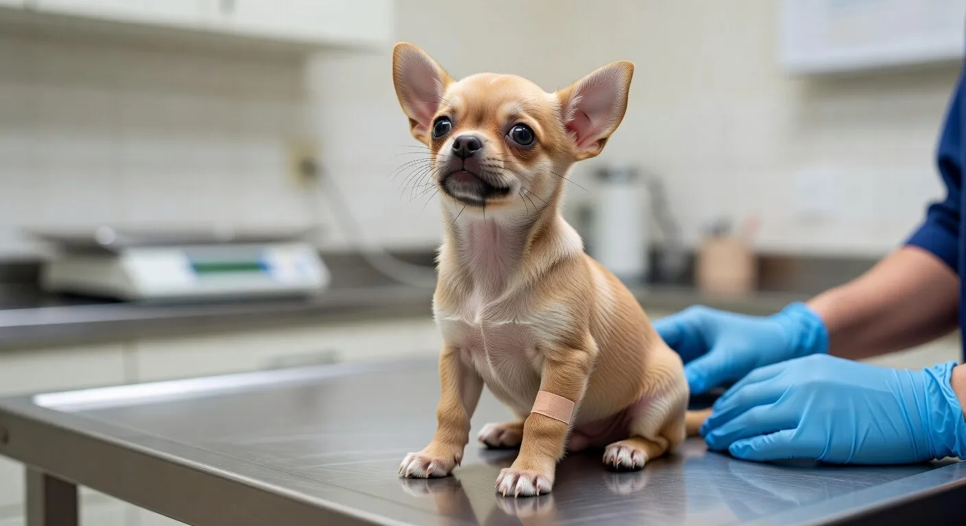 Chihuahua Puppy Vet Visit Vaccination