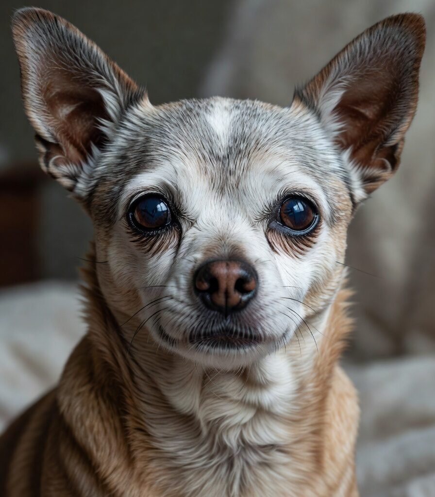 Happy senior chihuahua