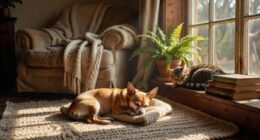 Chihuahua sunbathing in window