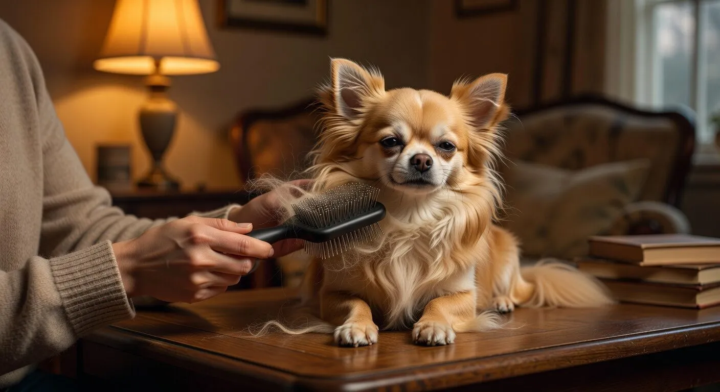 Grooming Long Hair Chihuahua Brush