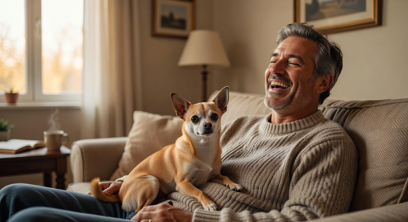 Chihuahua bringing joy and laughter to owner